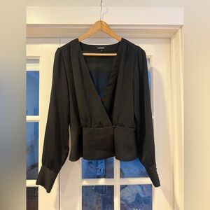 Express Black Crossover Top